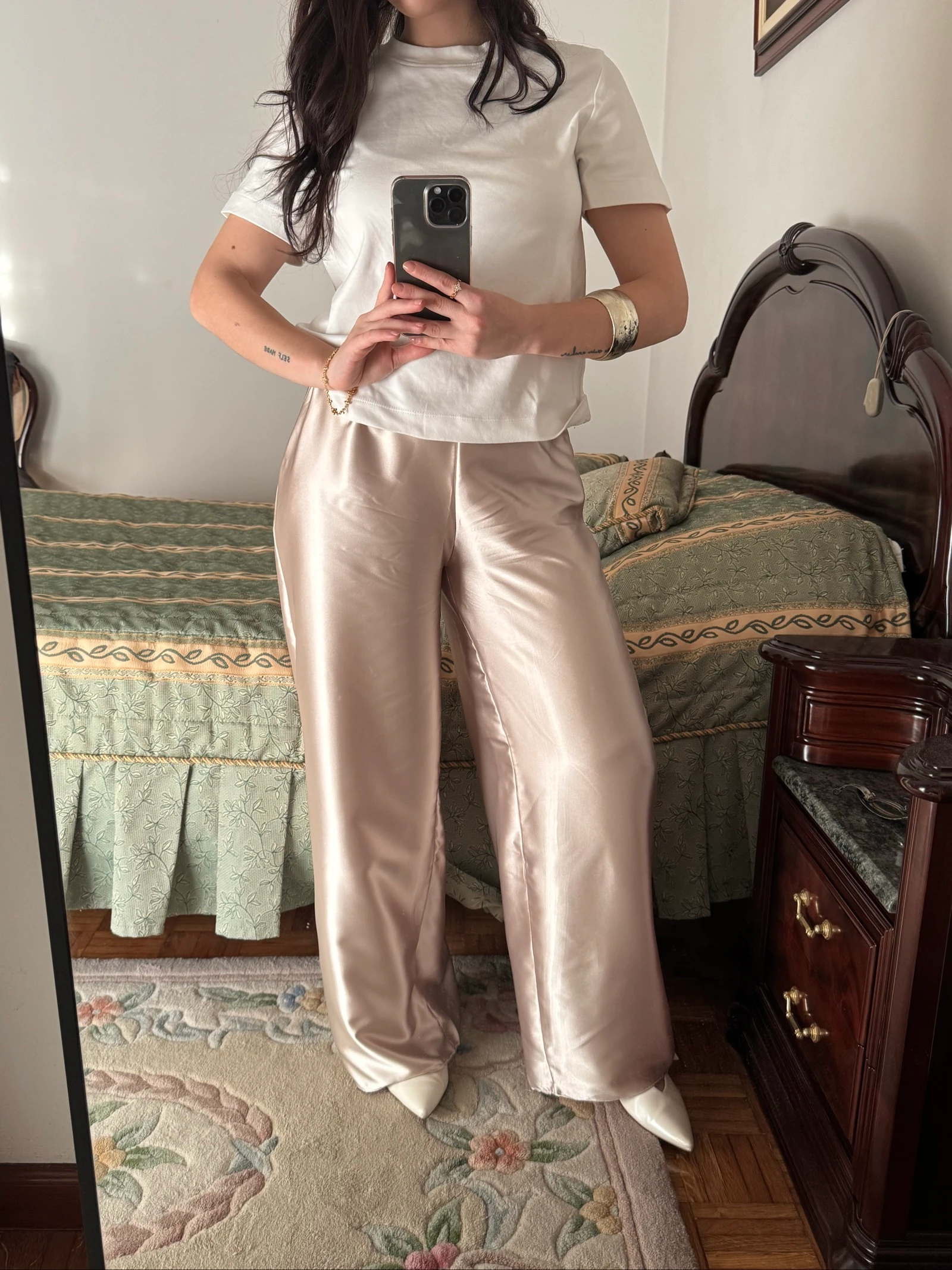 Pantalones de satén talla Xs – photo 4